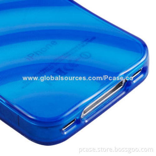 Popular Water Ripples Type TPU Cases for iPhone 4S, Various Colors Available